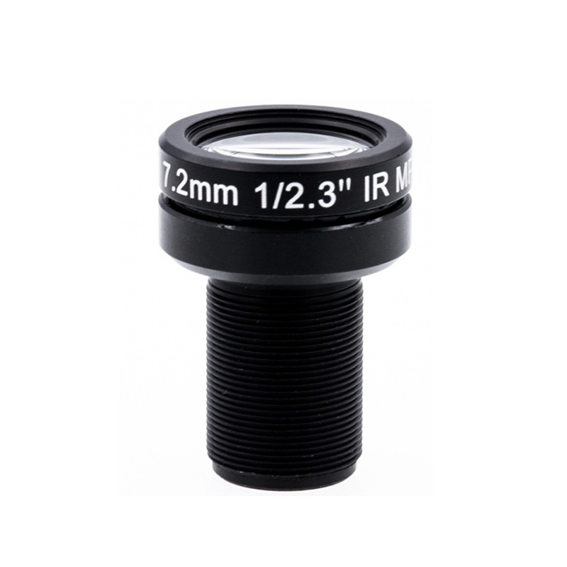 7.2mm 1/2.3"  F/2.5 Non Fisheye Lens 47D HFOV No Distortion Lens 10MP  4K M12 Action Camera Len